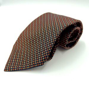 Brooks Brothers 346 Men's Brown Pure Silk Tie Necktie Made In USA